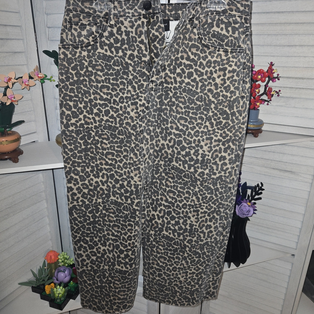 Leopard Print Miou Muse Skirt NEW